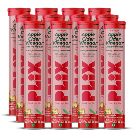  Apple Cider Vinegar Effervescent with 700mg ACV 12 Pack 